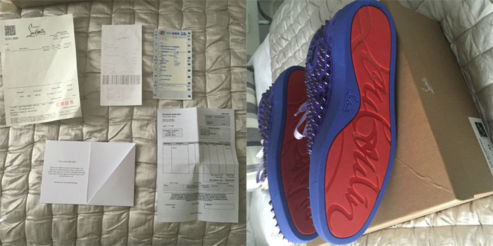 PerfectKickz customers reviews about limited version christian louboutin spiked mens flat sneakers
